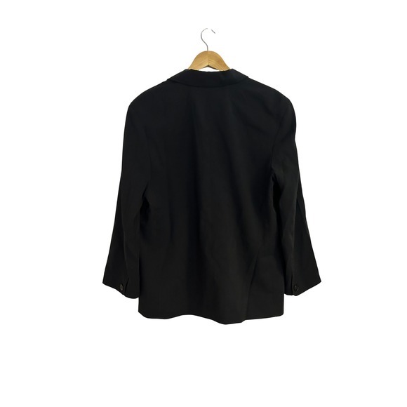 Madewell The Relaxed Oversized Blazer In Softdrape True Black Large - Picture 9 of 13